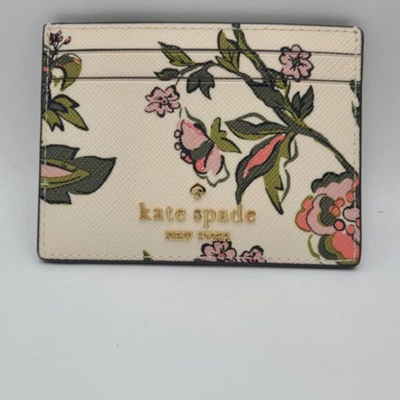 Kate Spade Madison Floral Small Slim Card Holder NWT! - Picture 7 of 9